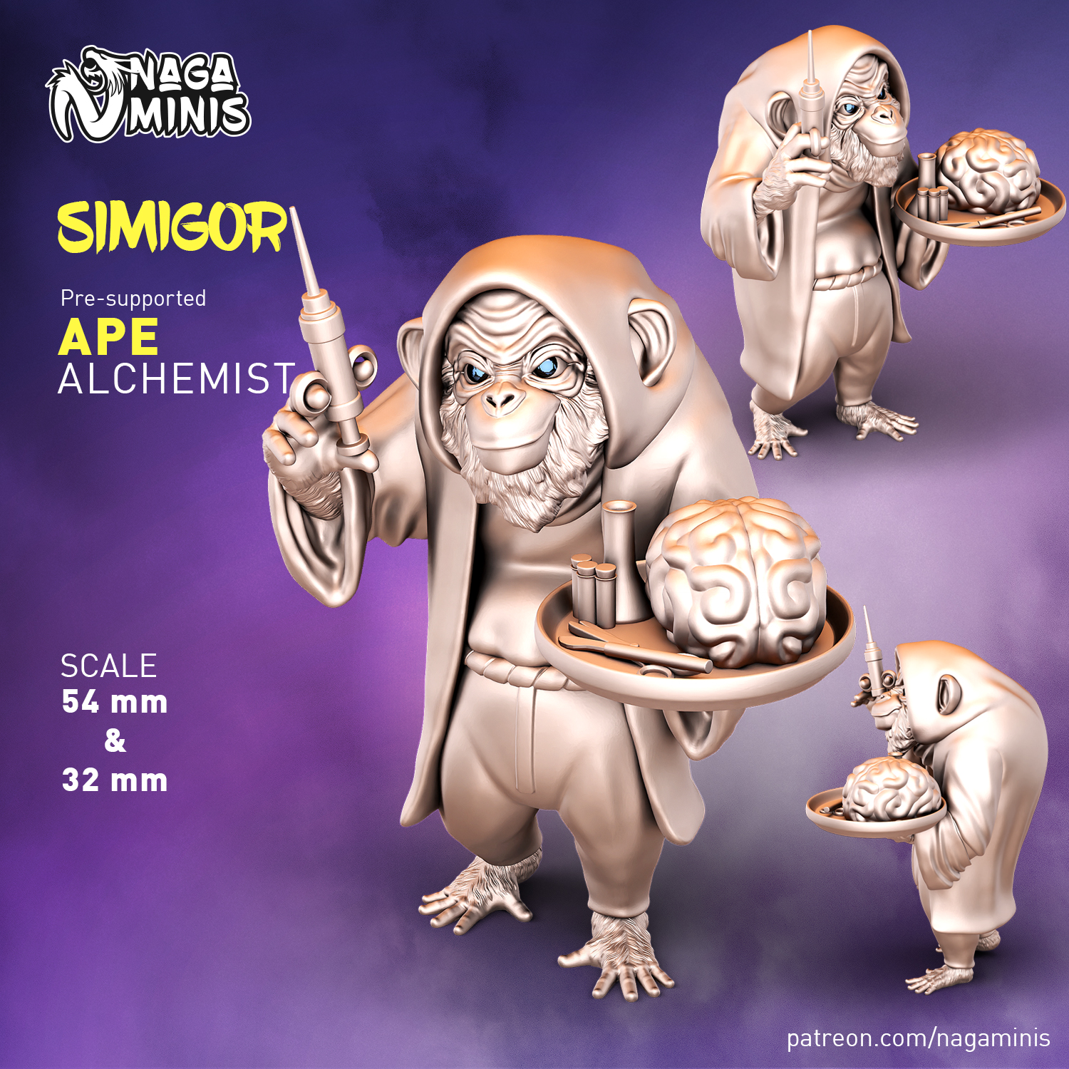(Pre-supported) Ape Folk Alchemist